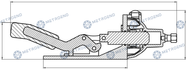 Hydraulic Control Lever — Technical drawing