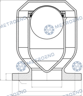 Air Vent Pipe Head — Technical drawing