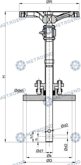 Deck Stand Remote Control — Technical drawing