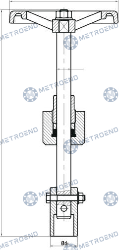 Rod Head Remote Control — Technical drawing