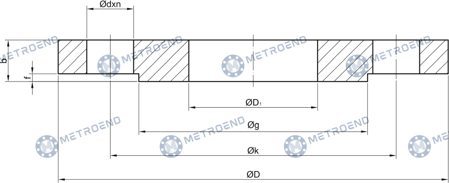 JIS Flanges — Technical drawing