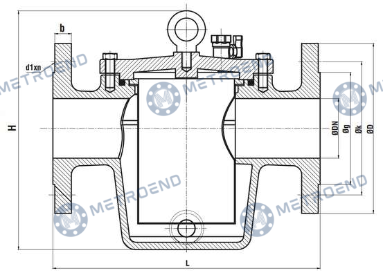 Düz Tip Çamur Sandığı — Teknik çizim